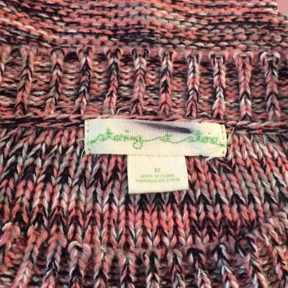 STARING AT STARS Cable Knit Sweater Crop Knit Pink urban Outfitters Pullover - Picture 7 of 7